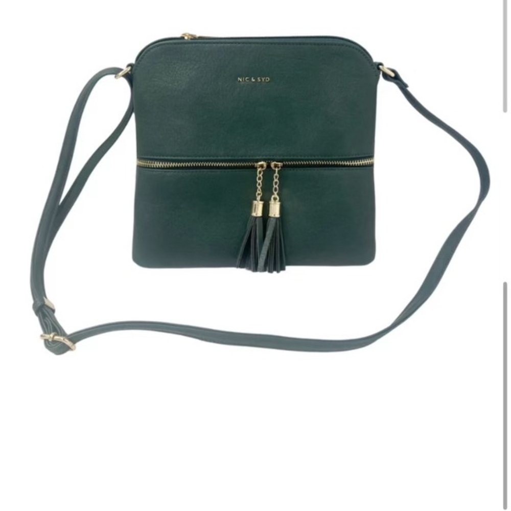 Crossover bag with adjustable straps zippered pocket on the front